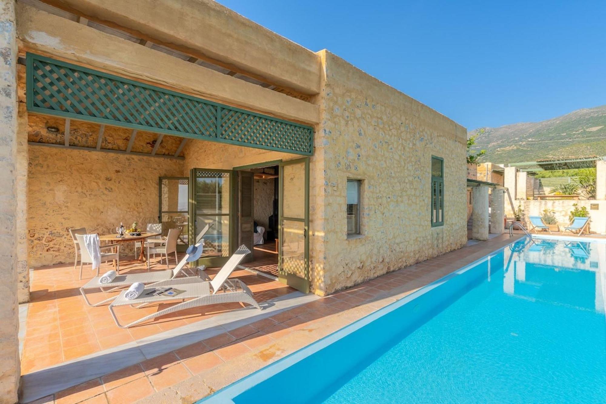 Villa Mediterranea, With Heated Pool Livadia  Buitenkant foto