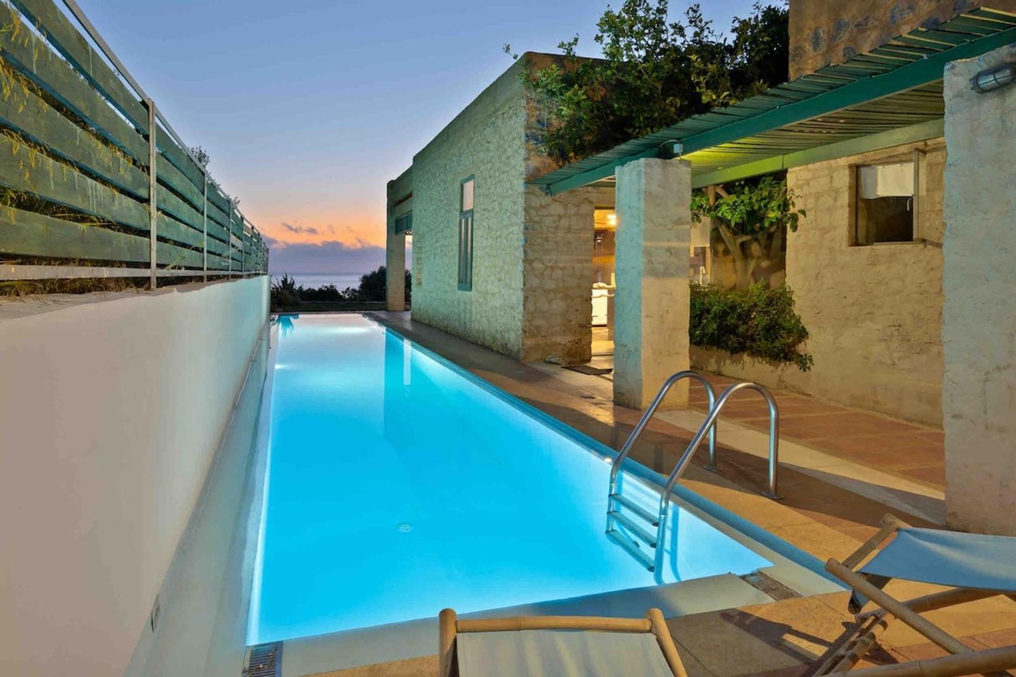 Villa Mediterranea, With Heated Pool Livadia  Buitenkant foto
